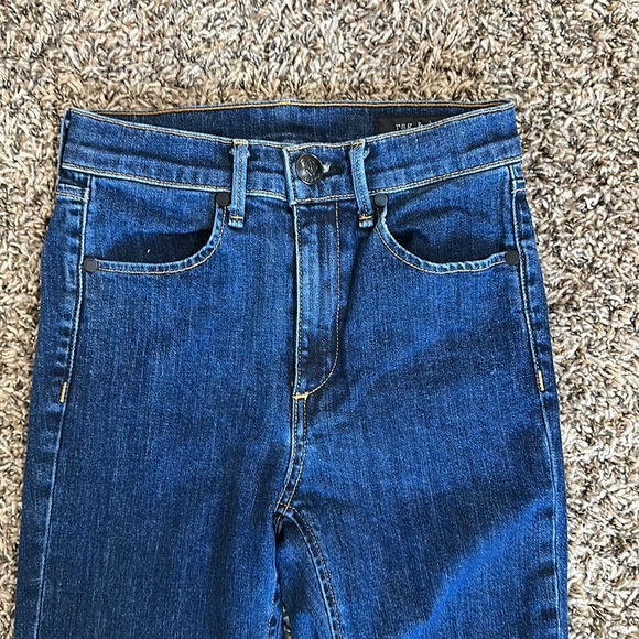 rag & bone high-rise slim leg cigarette jean, dark - Picture 6 of 8